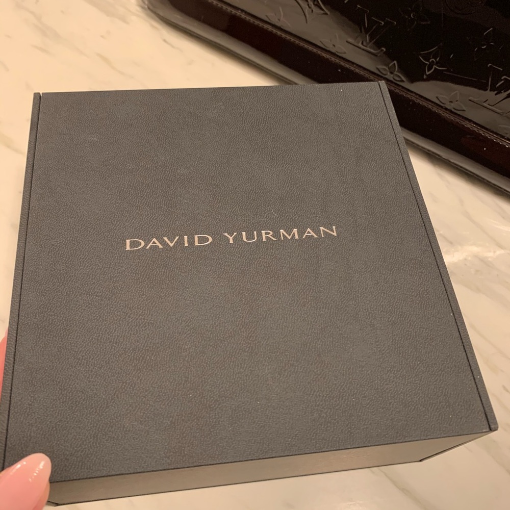 David Yurman Two-Tone Pave Diamond Pendant in Silver and Gold - Picture 13 of 15